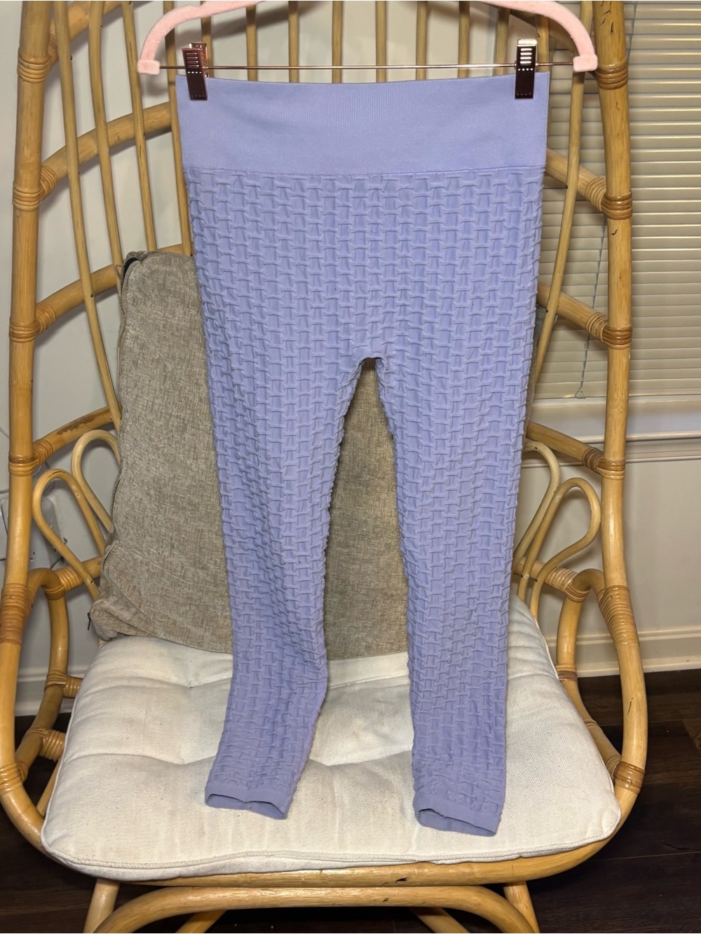 ASOS HIIT Textured Bubble Leggings Lilac Purple High Waisted Yoga Pants
